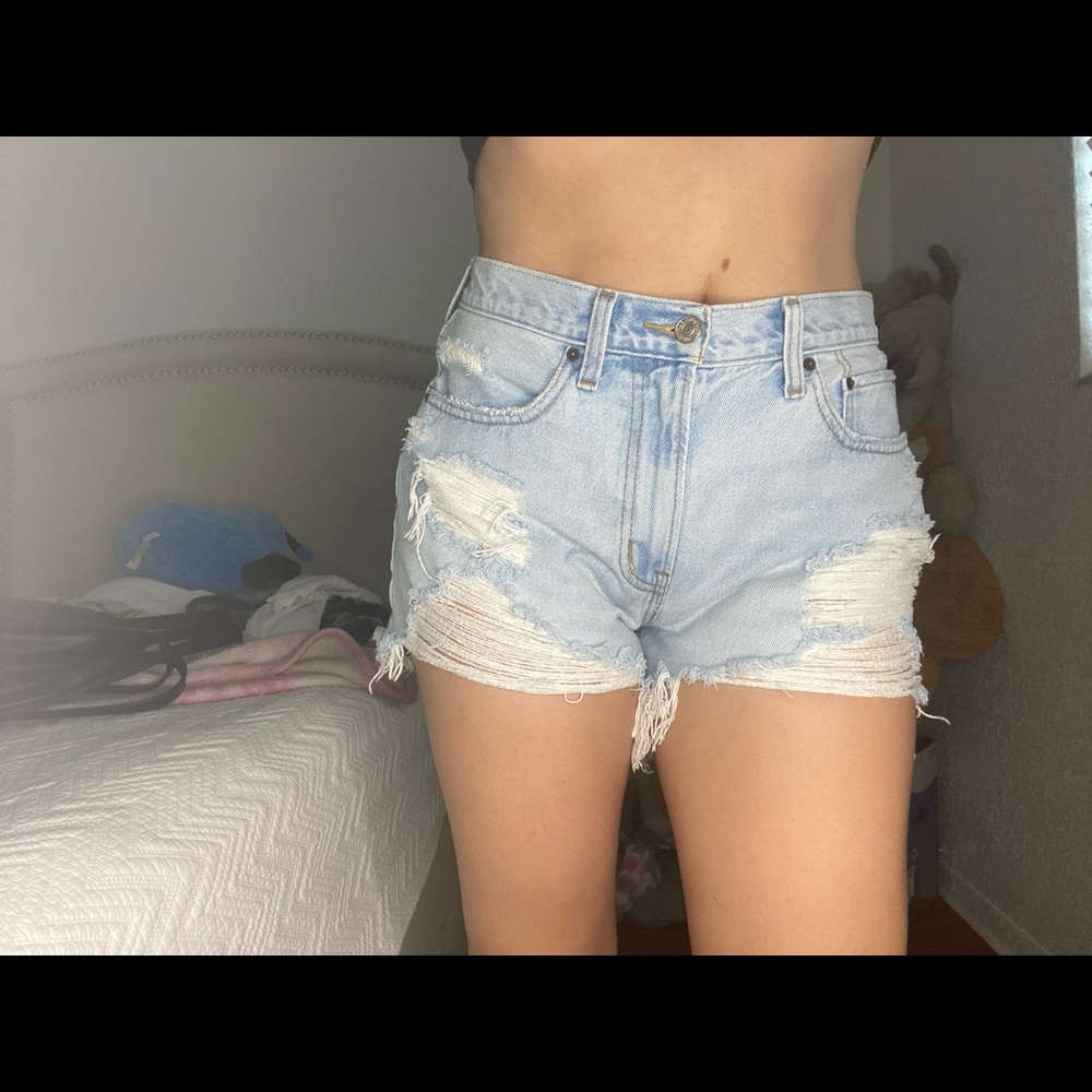 Abercrombie & Fitch Curve Love Mid rise Boyfriend Short